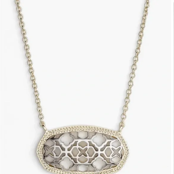 Kendra Scott Gold and Silver Dollie Necklace - Picture 1 of 3